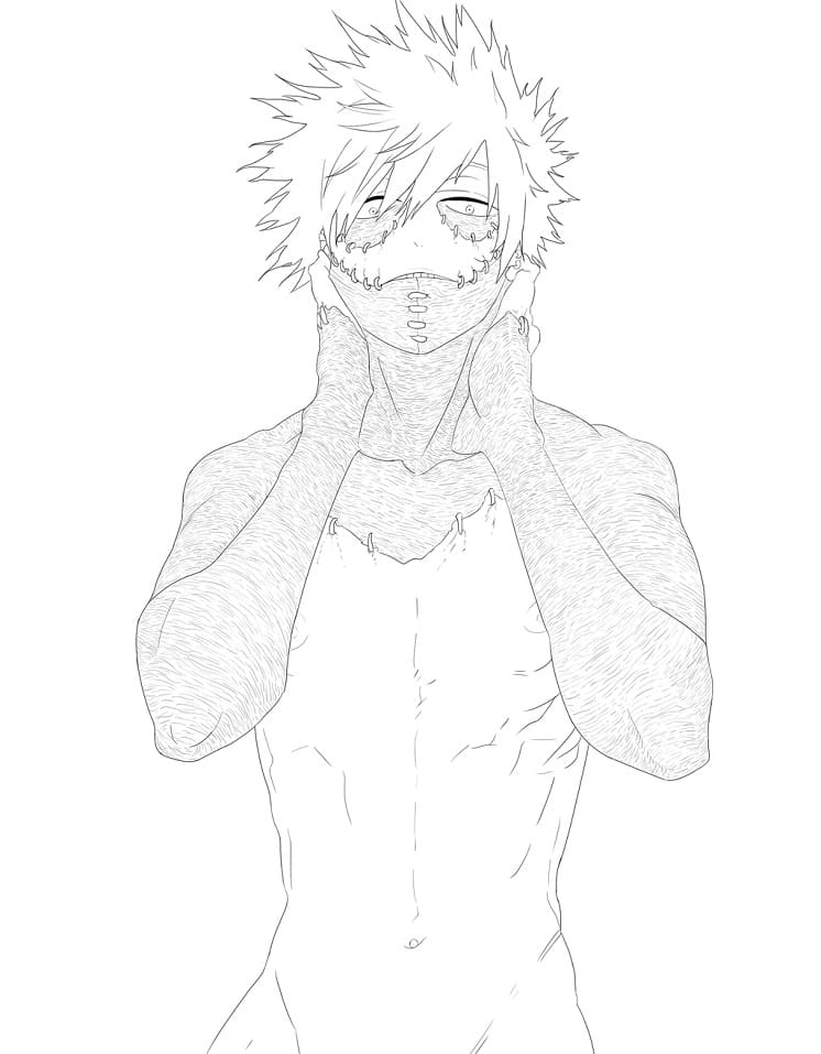 Coloriage My Hero Academia Dabi