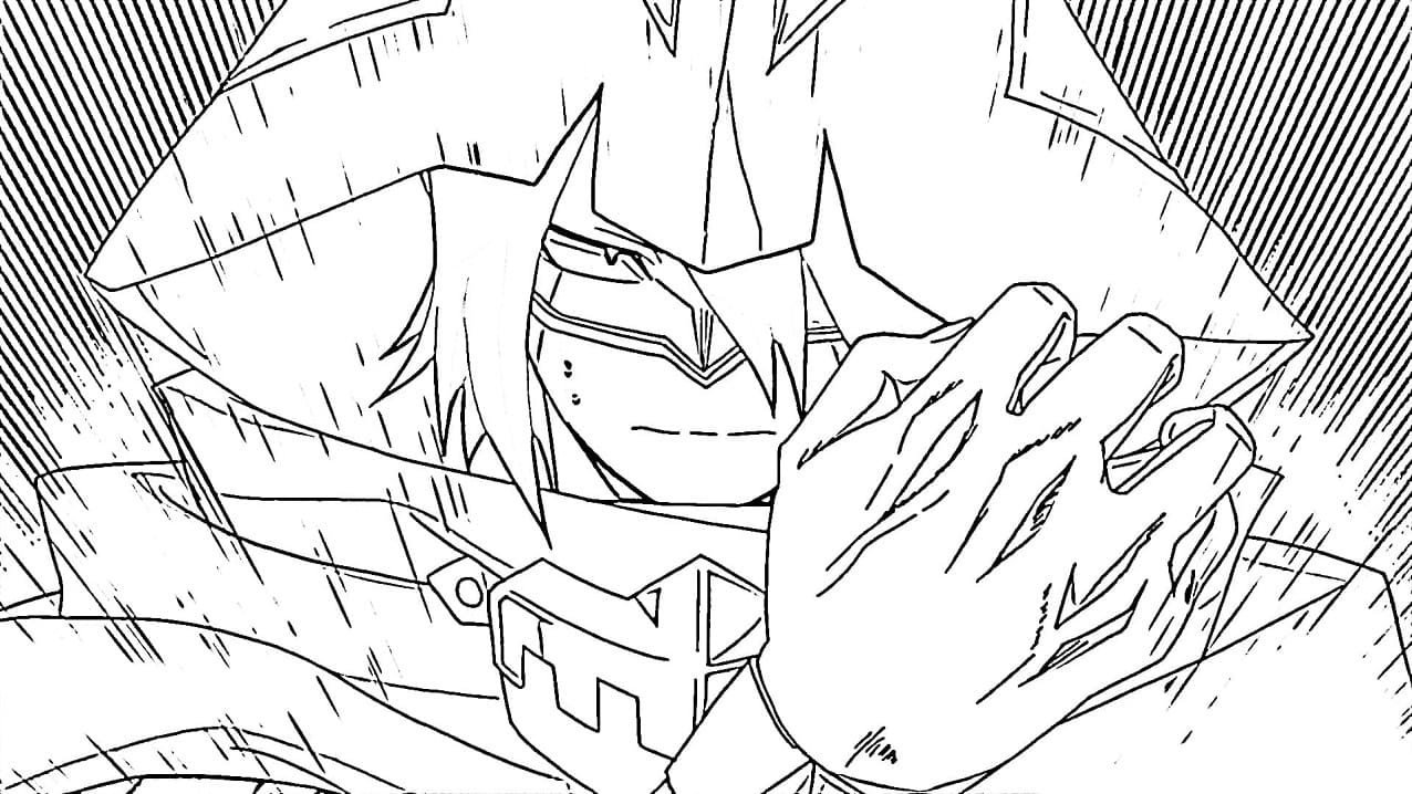 Coloriage Tamaki Amajiki utilise la puissance