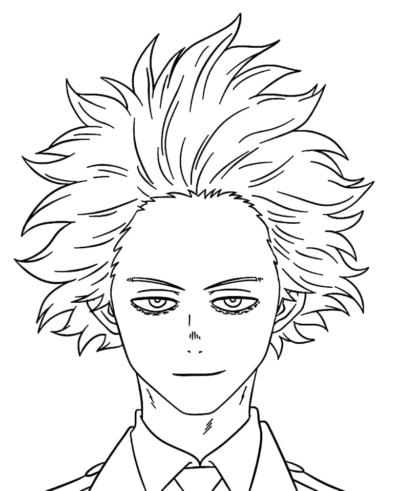 Coloriage Visage de Hitoshi Shinso