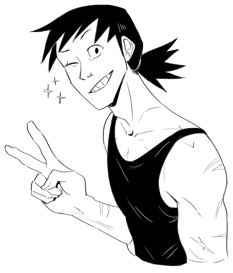 Coloriage Hanta Sero est cool