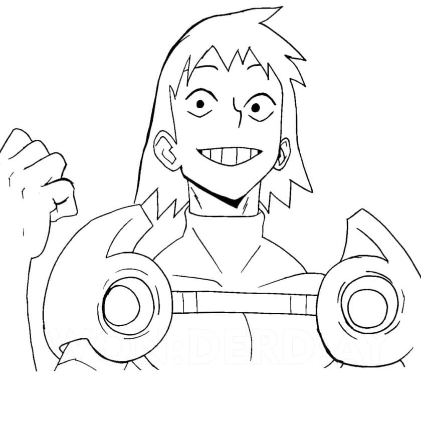 Coloriage Hanta Sero souriante