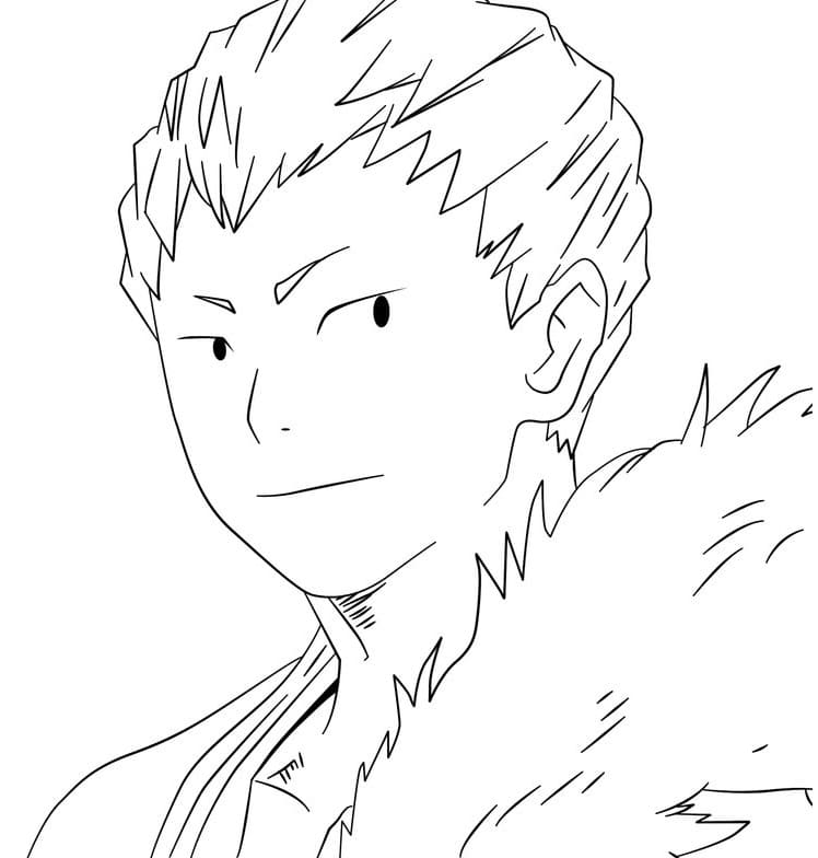 Coloriage Le génial Mashirao Ojiro