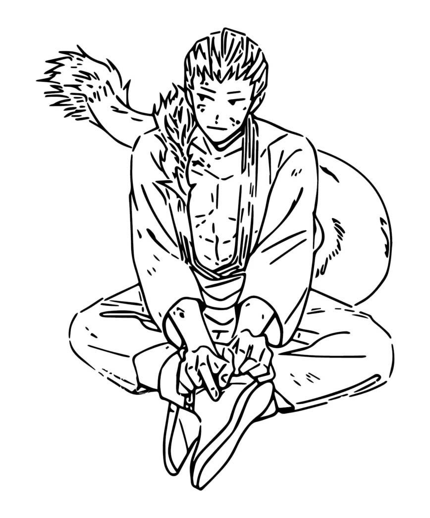 Coloriage Mashirao ojiro assis