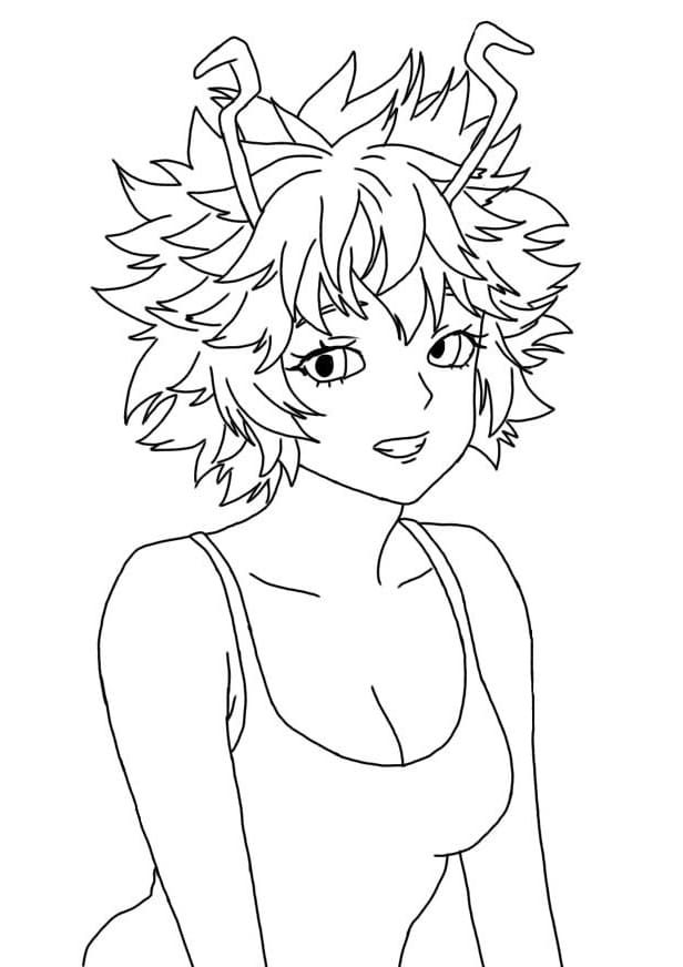 Coloriage Mina Ashido 2