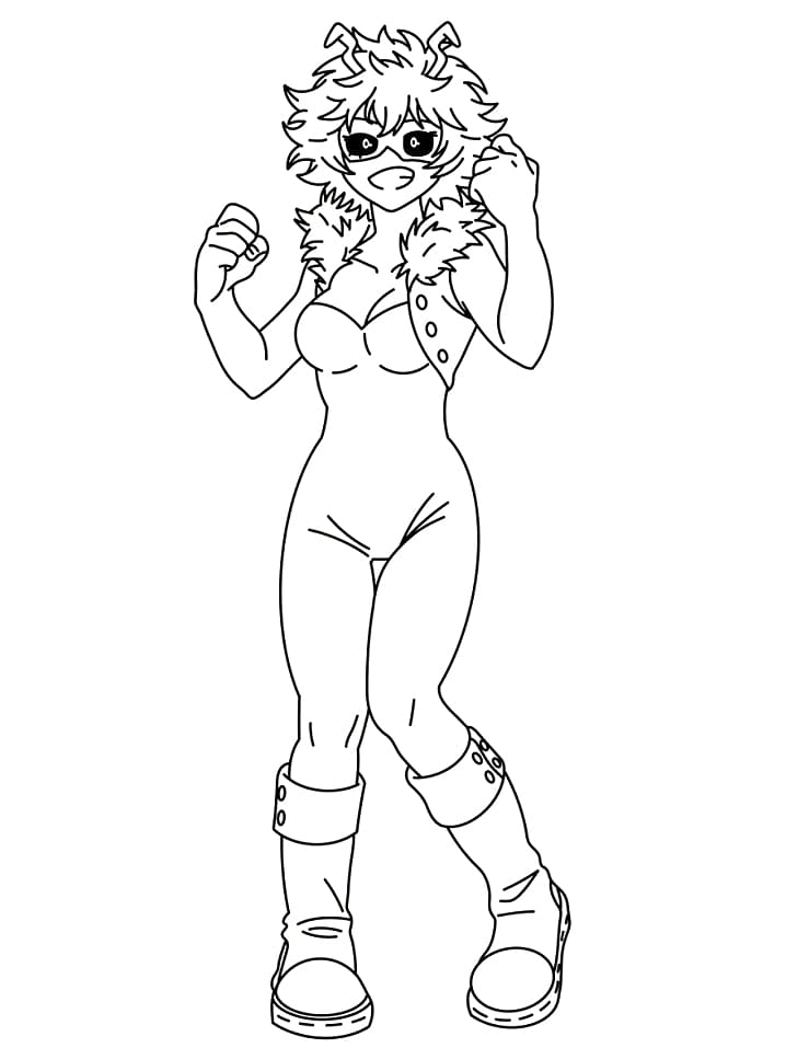 Coloriage Mina Ashido dans My Hero Academia