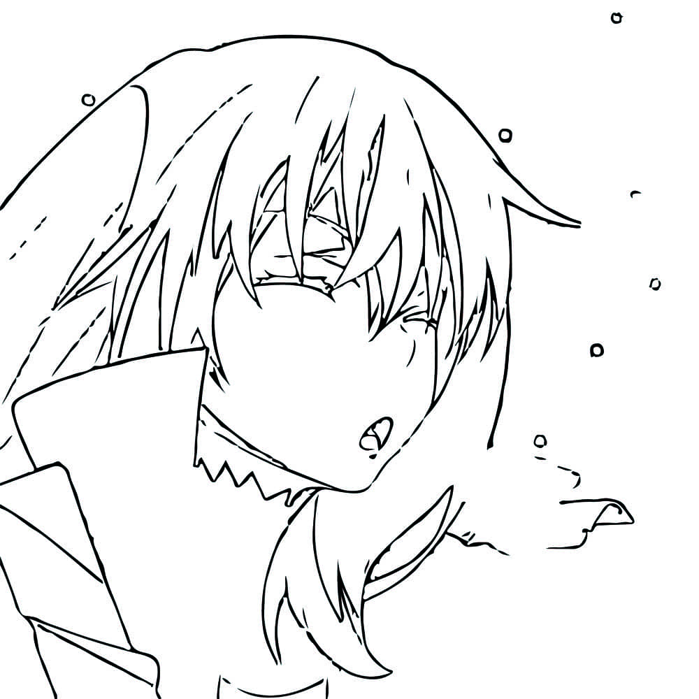 Coloriage Photo de Rimuru Tempest