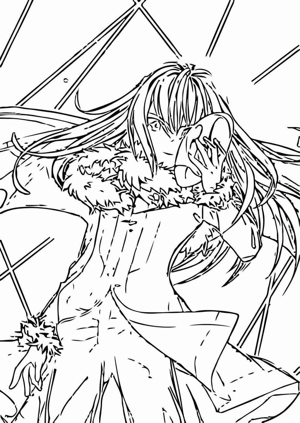 Coloriage Rimuru Tempest en colère