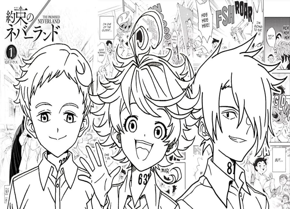 Coloriage The Promised Neverland imprimable