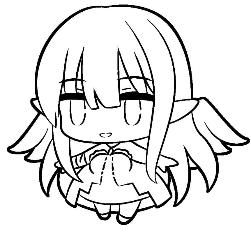 Coloriage Chibi Eve Reese