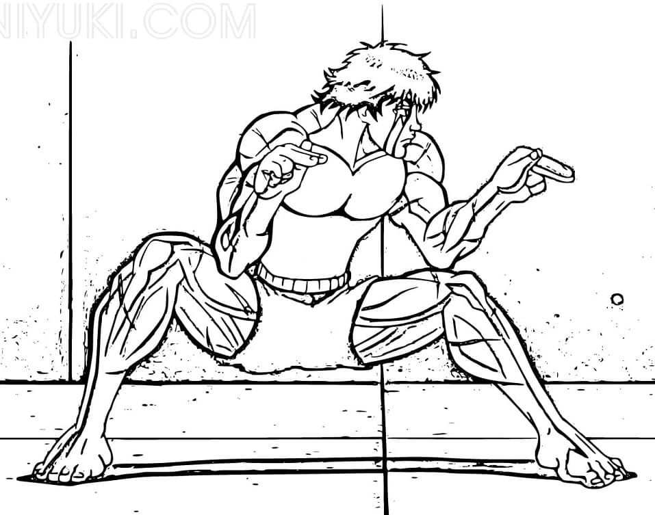 Coloriage Baki Anime