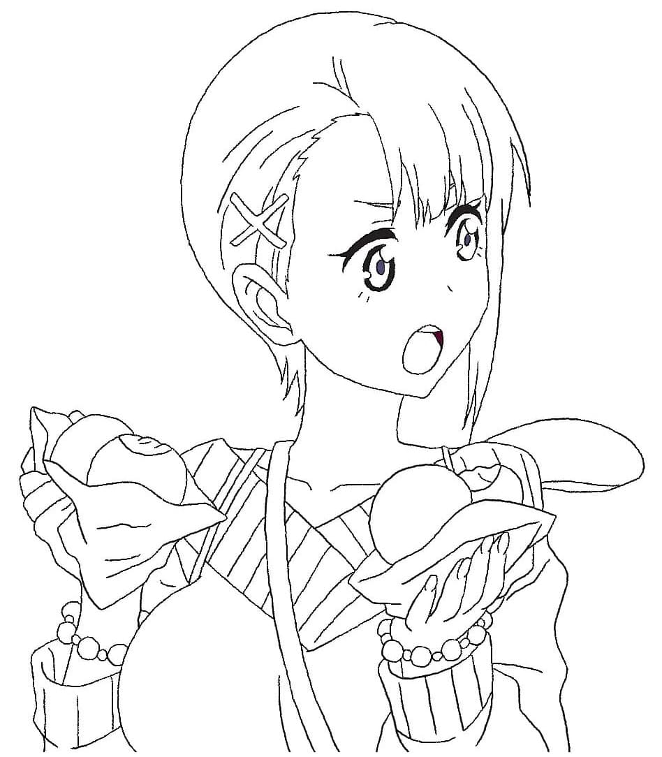 Coloriage Hana Yurikawa