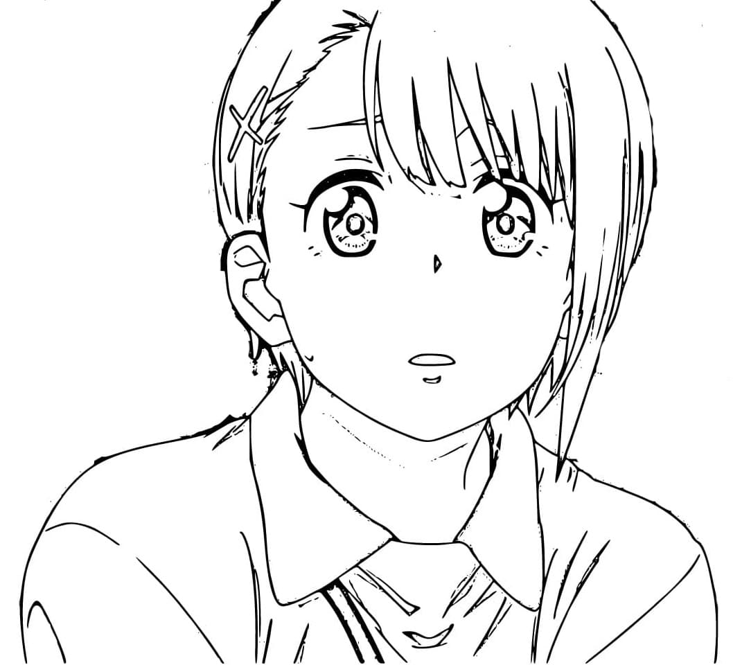 Coloriage Hana Yurikawa de Mieruko-chan