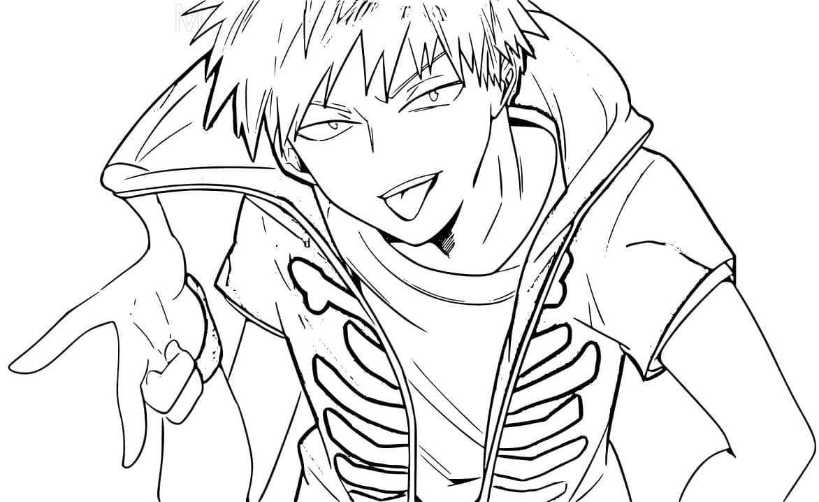 Coloriage Kemono Incidents Shiki Tademaru