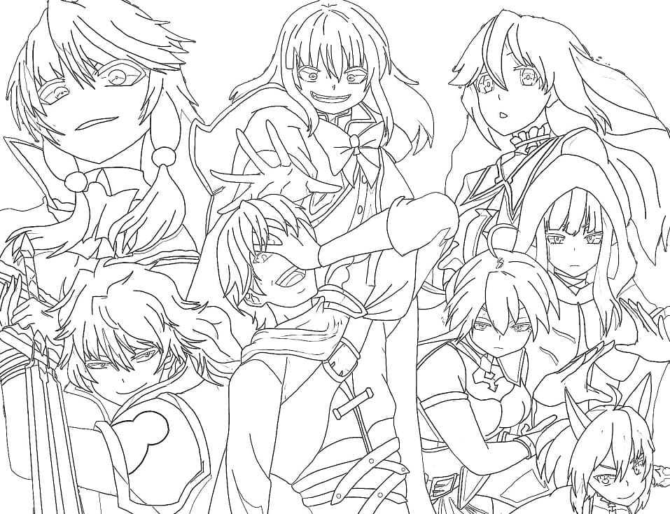 Coloriage Personnages de Redo of Healer