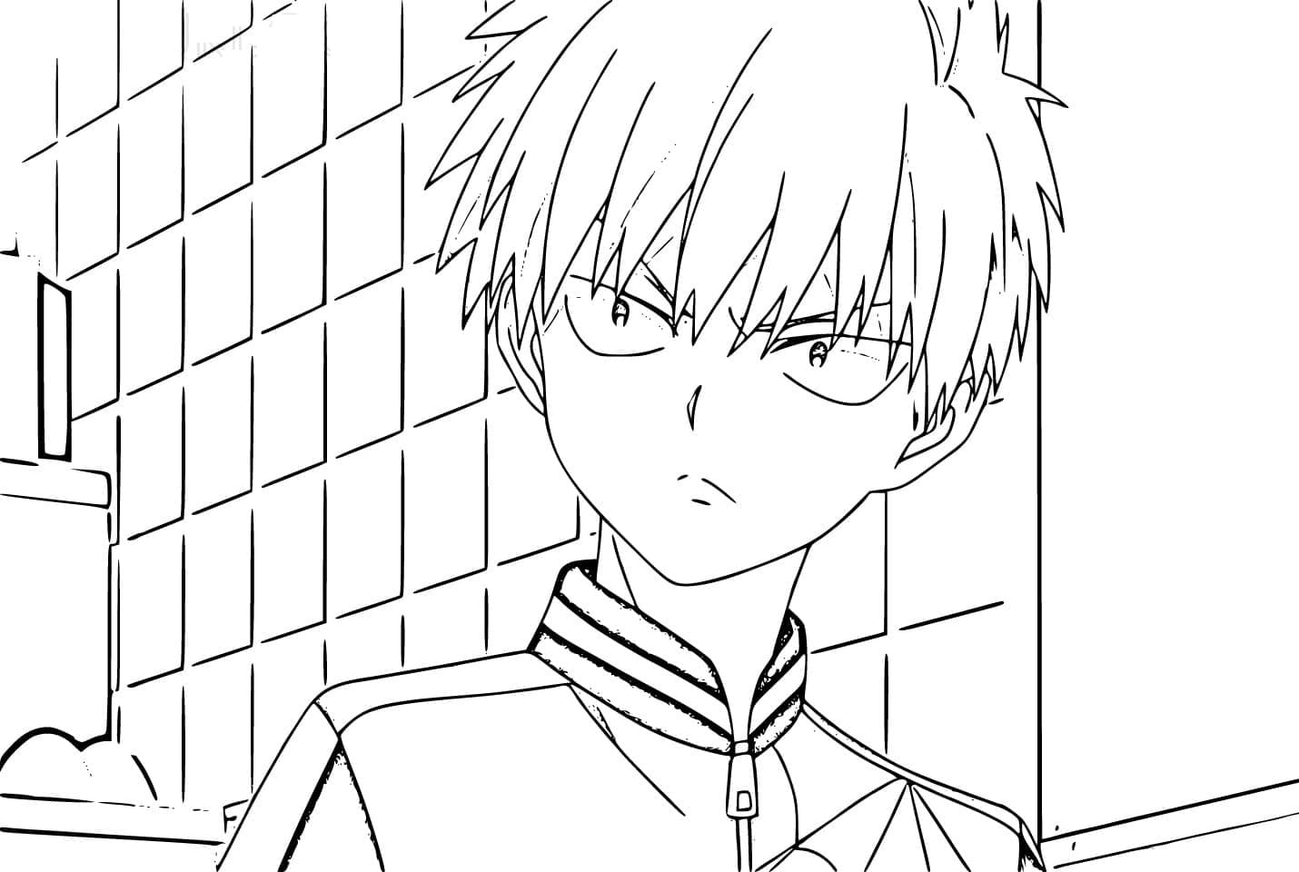 Coloriage Shiki Tademaru de Kemono Incidents