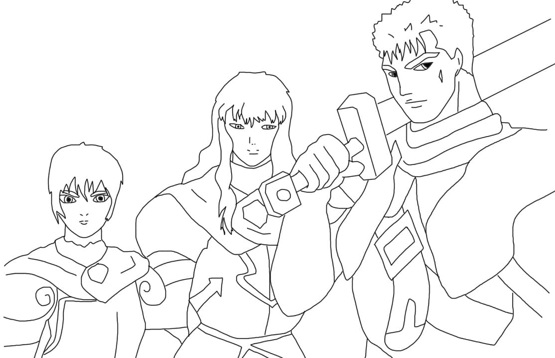 Coloriage Anime Berserk