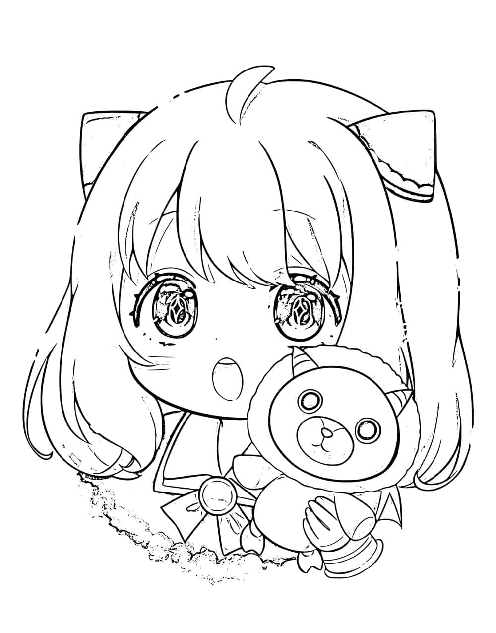 Coloriage Chibi Anya Forger