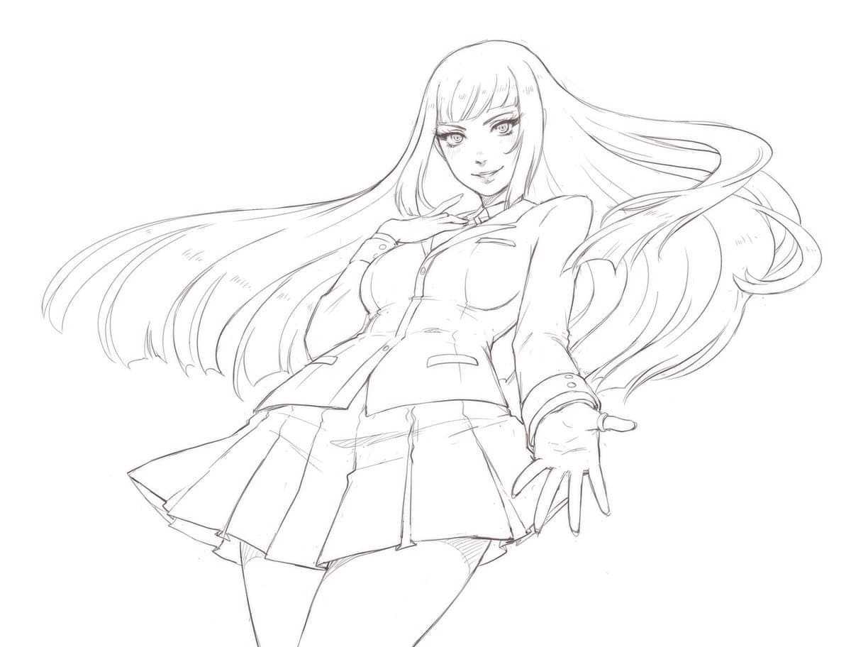 Coloriage Fille De Kakegurui