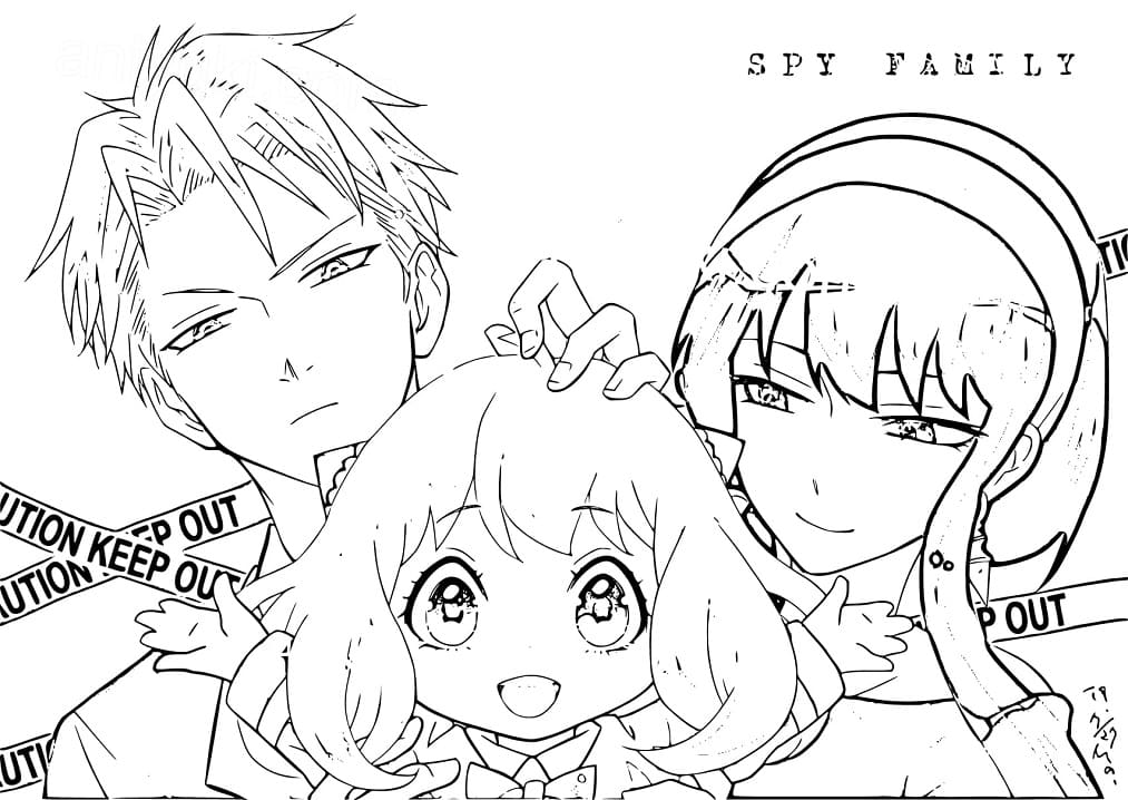 Coloriage Gratuit Spy × Family