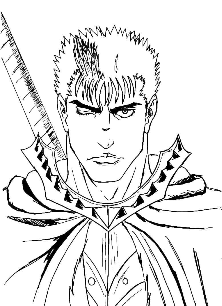 Coloriage Guts Berserk