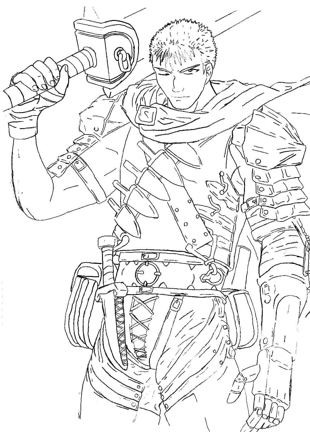 Coloriage Guts Génial