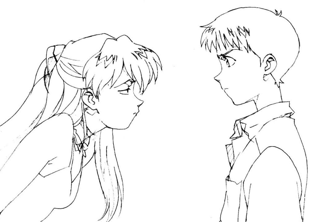 Coloriage Image gratuite de Neon Genesis Evangelion