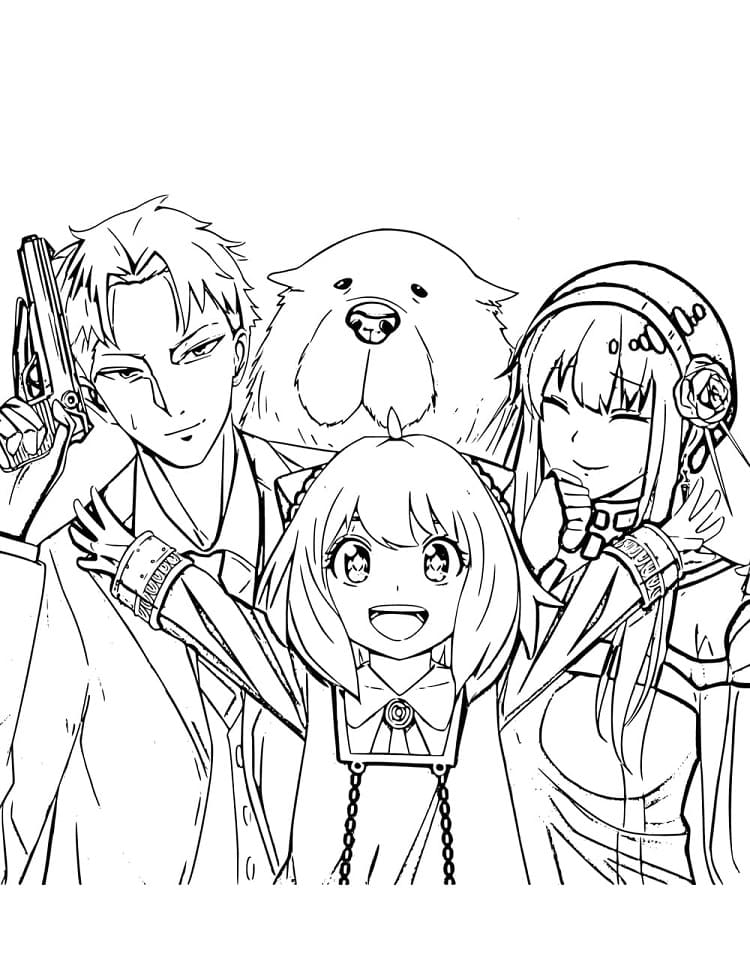 Coloriage Image gratuite Spy × Family