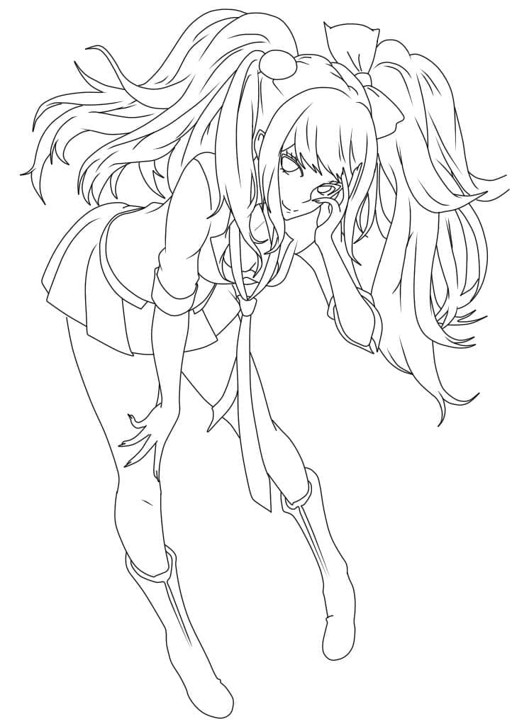 Coloriage Junko Enoshima