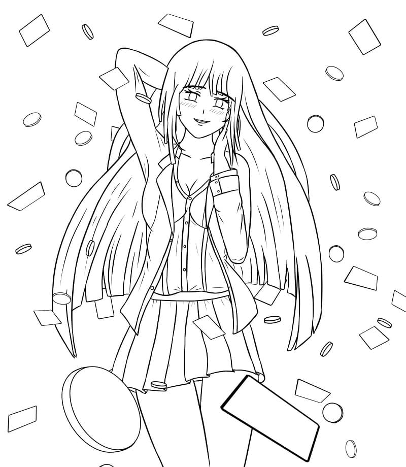 Coloriage Kakegurui Yumeko Jabami