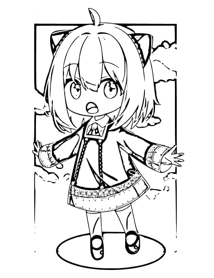 Coloriage Kawaii Anya Forger