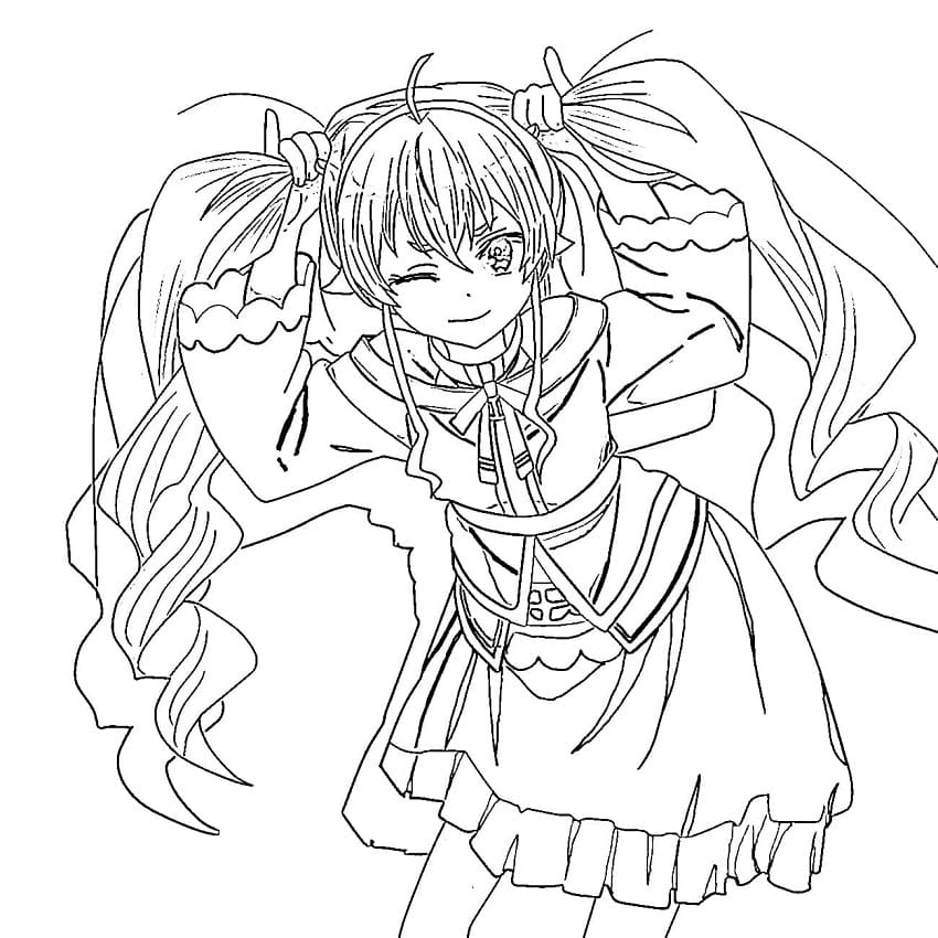 Coloriage Mushoku Tensei Fille