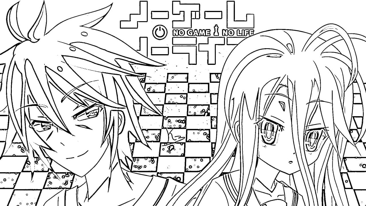 Coloriage No Game No Life Anime