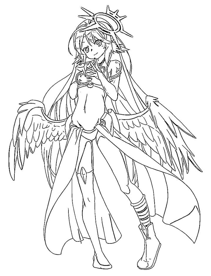 Coloriage No Game No Life Jibril