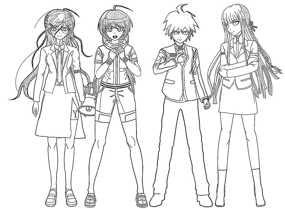 Coloriage Personnages De Danganronpa