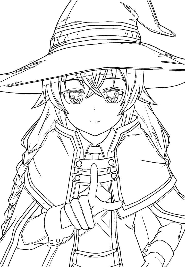 Coloriage Roxy Migurdia de Mushoku Tensei