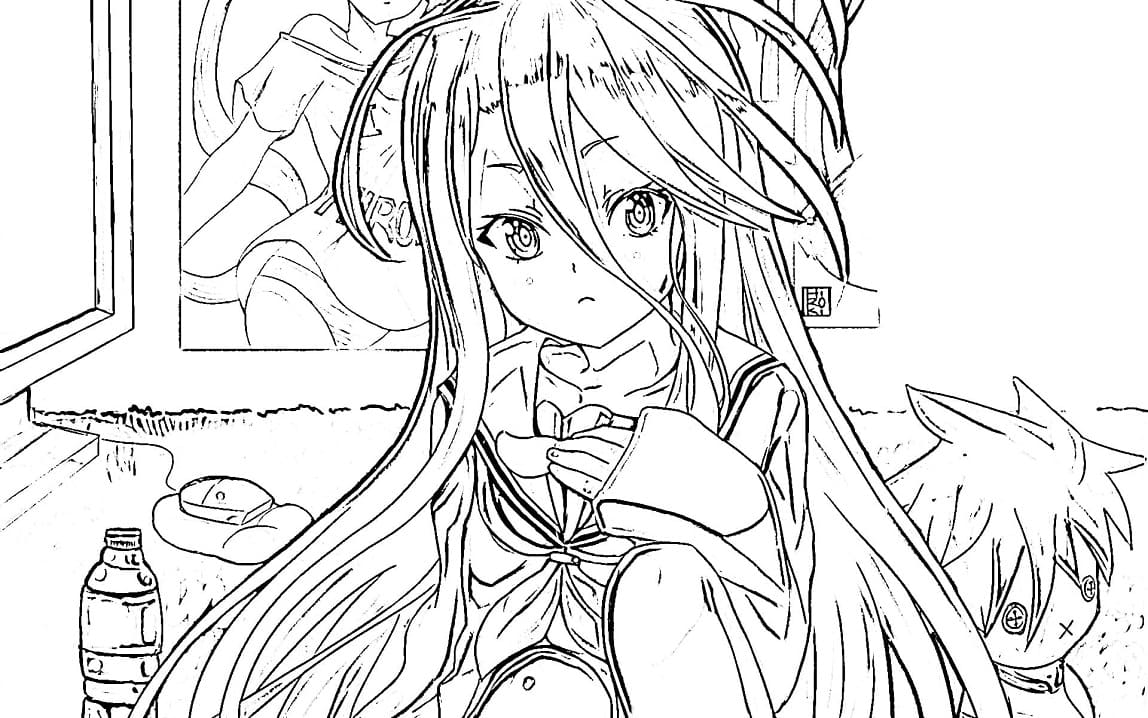 Coloriage Shiro No Game No Life