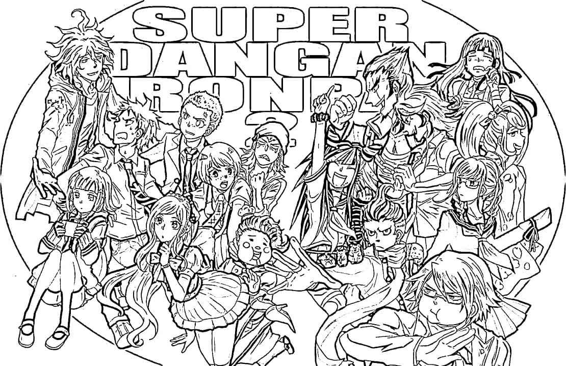 Coloriage Super Danganronpa 2