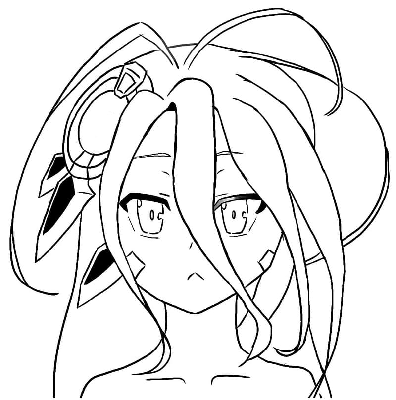 Coloriage Visage de Shuvi