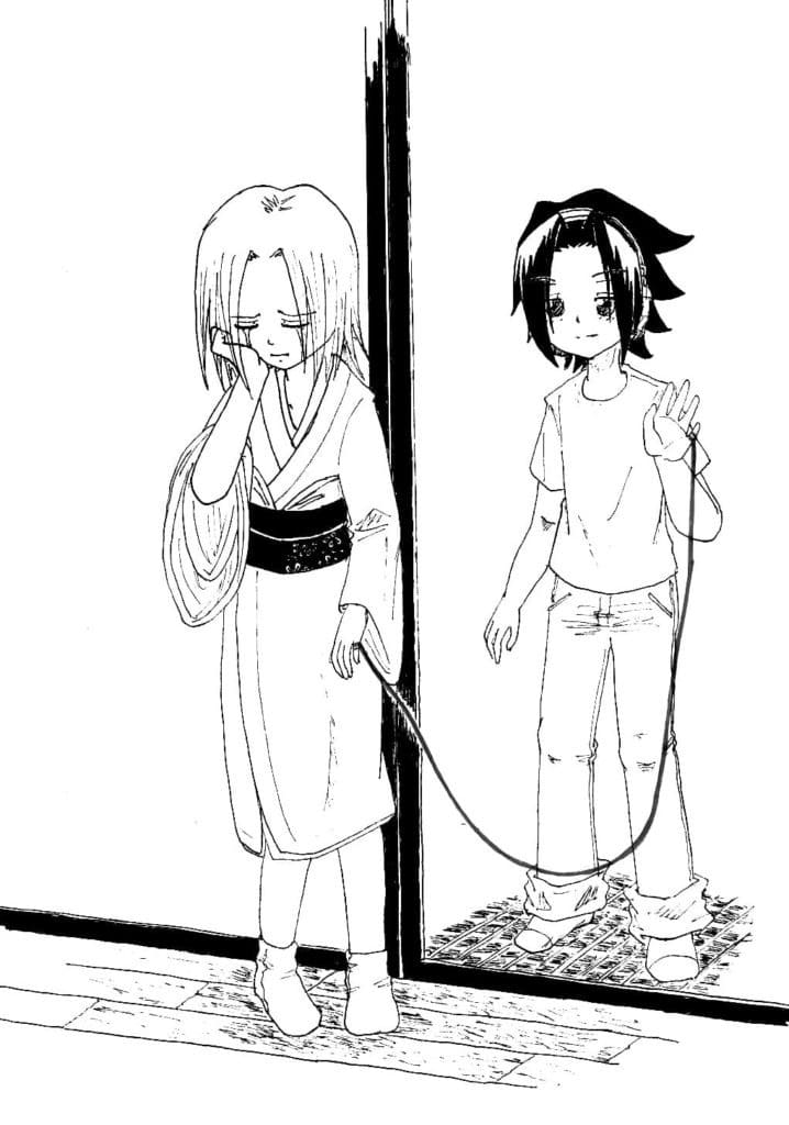 Coloriage Anna et Yoh Asakura