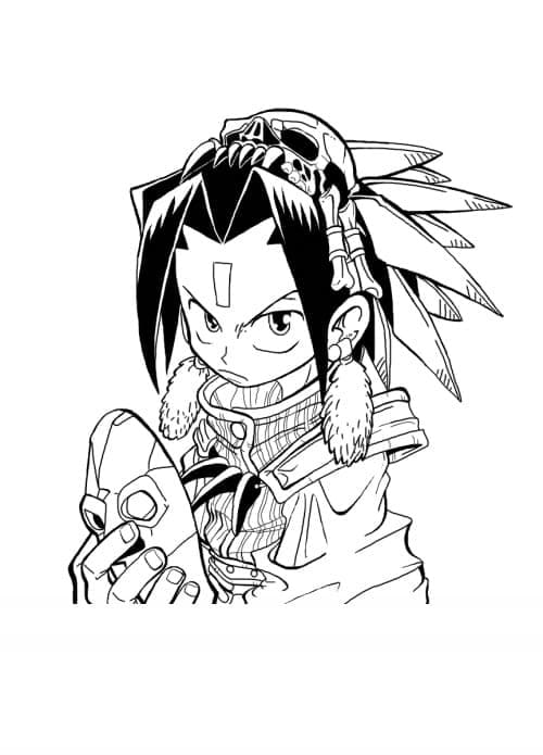 Coloriage Croquis de Shaman King