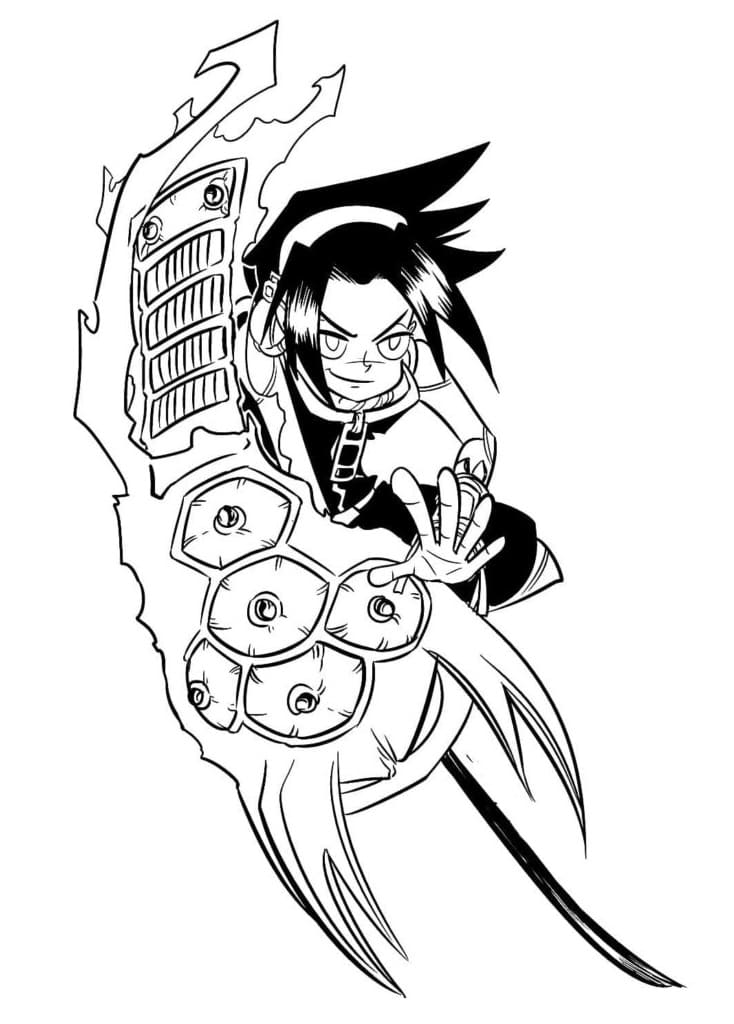 Coloriage Gratuite Shaman King