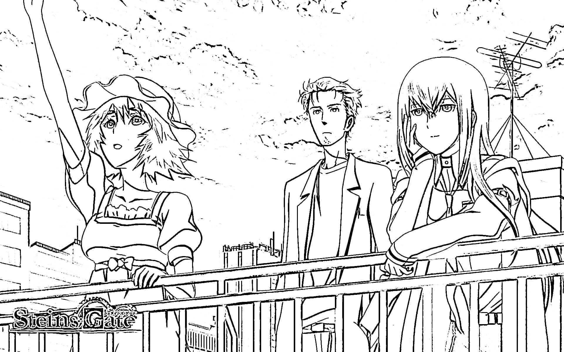 Coloriage Image de Steins Gate