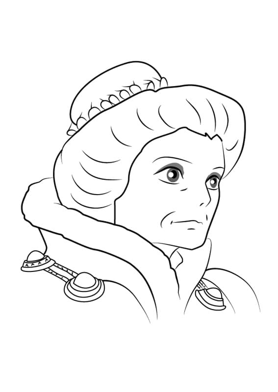 Coloriage Madame Suliman du Château ambulant