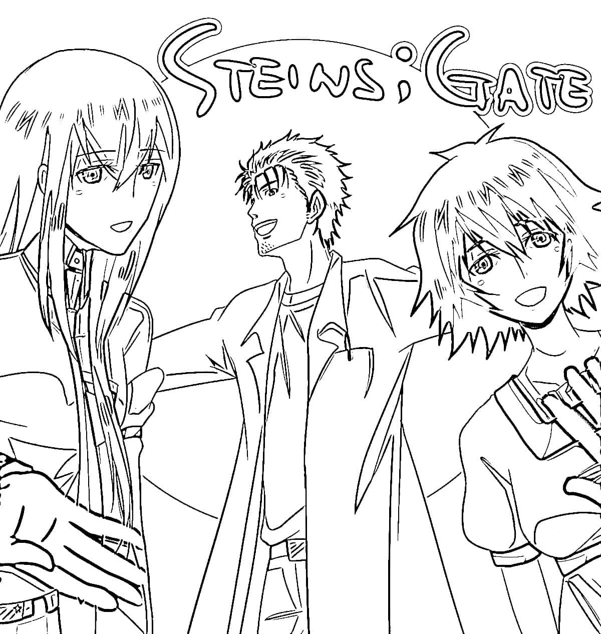 Coloriage Steins Gate