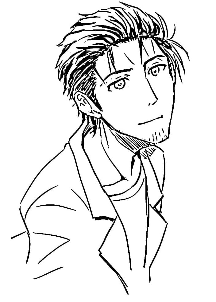 Coloriage Rintarō Okabe