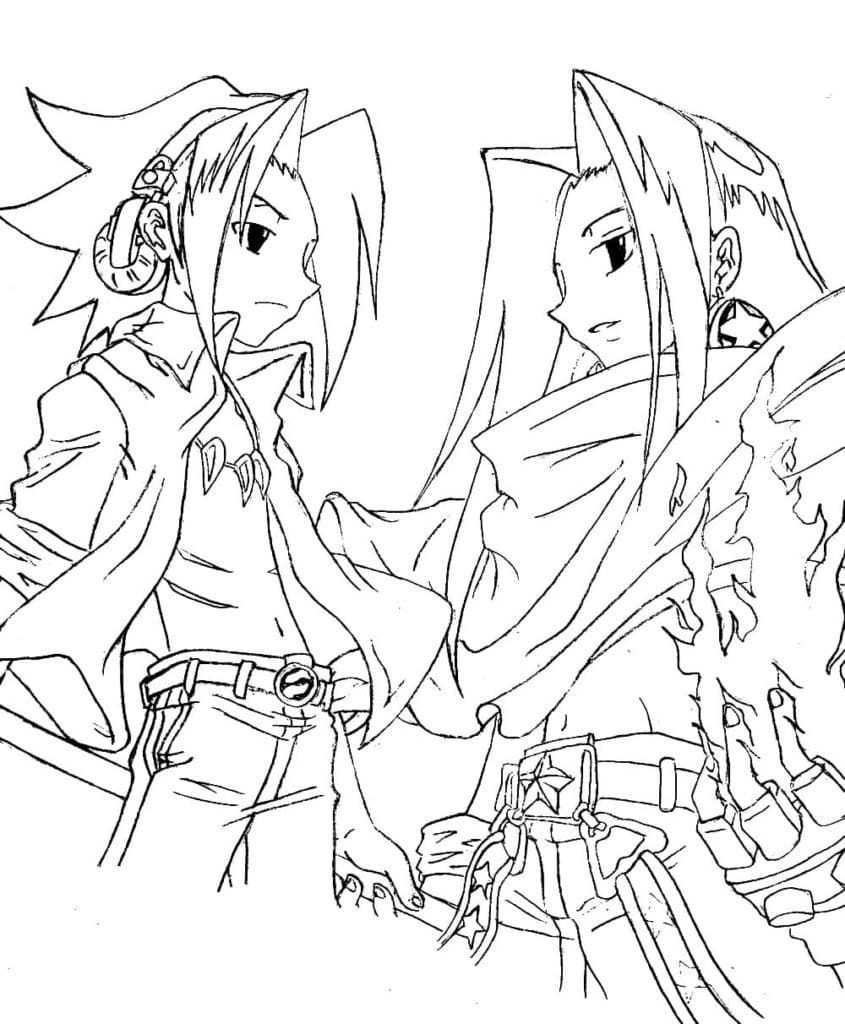 Coloriage Shaman King à imprimer