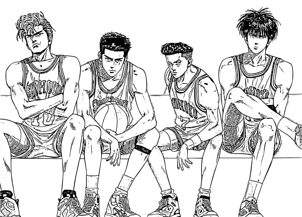 Coloriage Slam Dunk 5