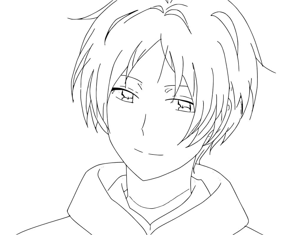 Coloriage Takashi Natsume