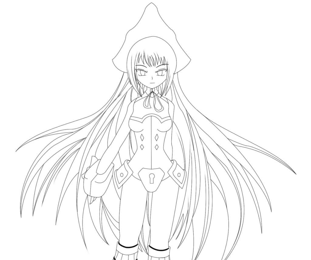 Coloriage Tao Jeanne de Shaman King