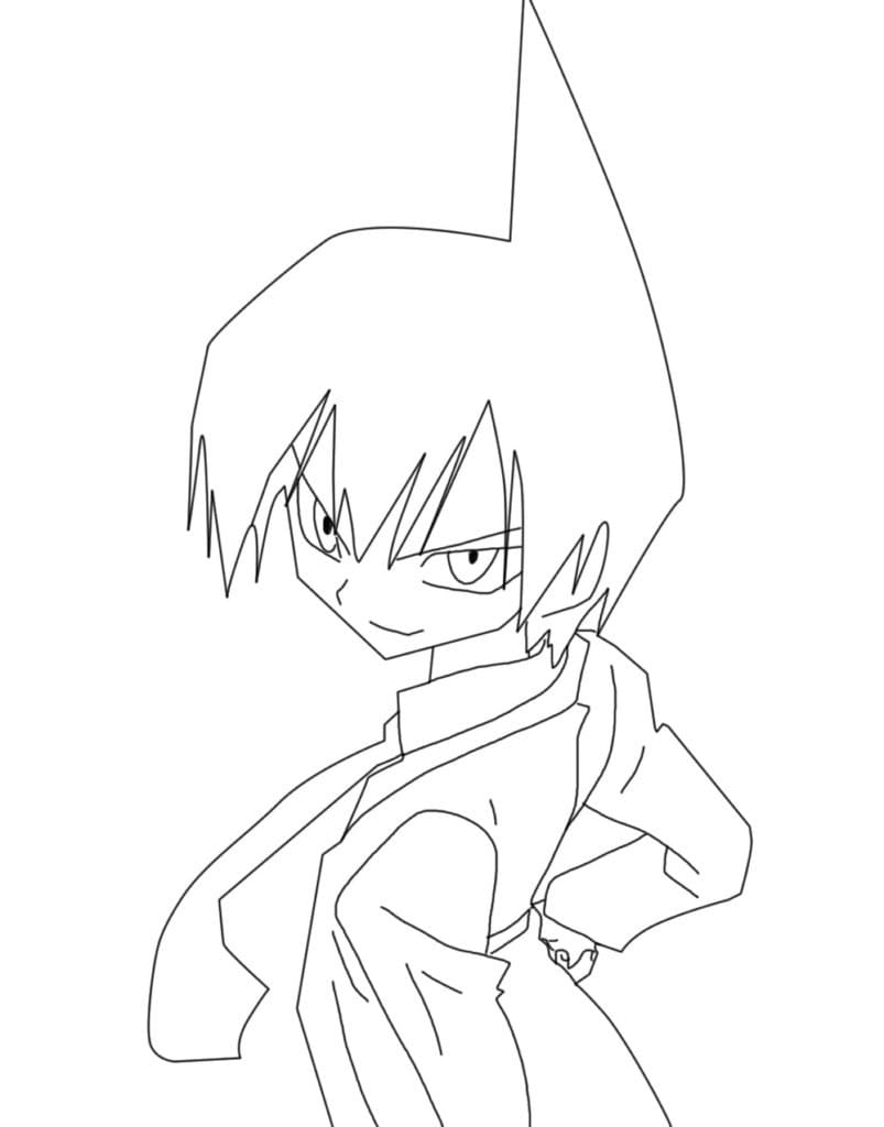 Coloriage Tao Ren Shaman King